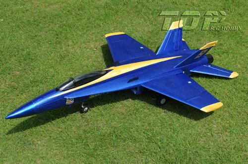 TOP RC  F-18 V1 копия электро бесколлекторный 686мм синий PNP
